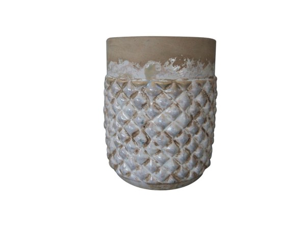 Artekko Raa Βάζο Κεραμικό Μπέζ (14x14x16.5)cm Artekko Raa Βάζο Κεραμικό Μπέζ (14x14x16.5)cm