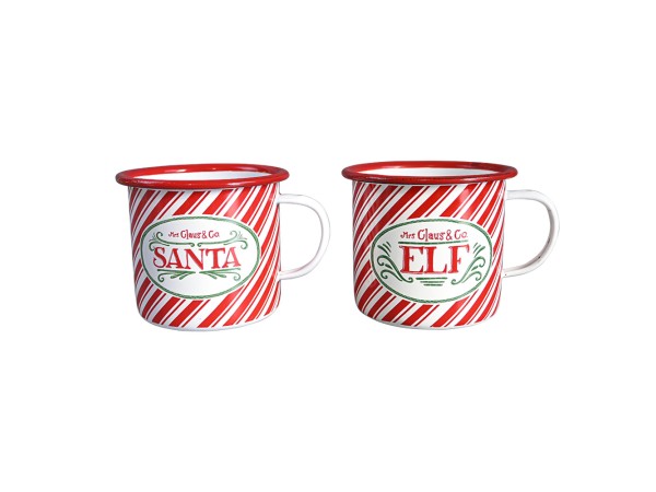 Artekko Xmas Mug Μεταλλικές Χριστουγεννιάτικες Κούπες (14x11x10)cm 2pcs Artekko Xmas Mug Μεταλλικές Χριστουγεννιάτικες Κούπες (14x11x10)cm 2pcs