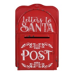 Artekko Xmas Mailbox Κόκκινο Μεταλλικό Γραμματοκιβώτιο