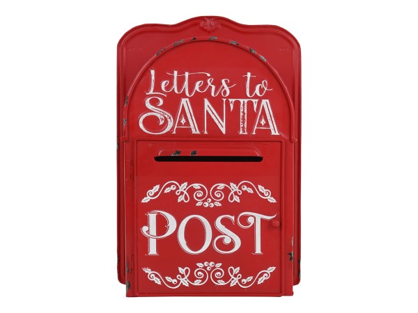 Artekko Xmas Mailbox Κόκκινο Μεταλλικό Γραμματοκιβώτιο