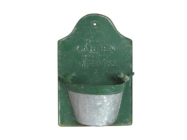 Artekko Wall Planter Πράσινο Μεταλλικό Κασπώ Τοίχου (23x10x36)cm Artekko Wall Planter Πράσινο Μεταλλικό Κασπώ Τοίχου (23x10x36)cm