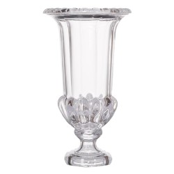 Artekko Urn Διακοσμητικό Βάζο Γυάλινο Διάφανο (21x21x37.5)cm
