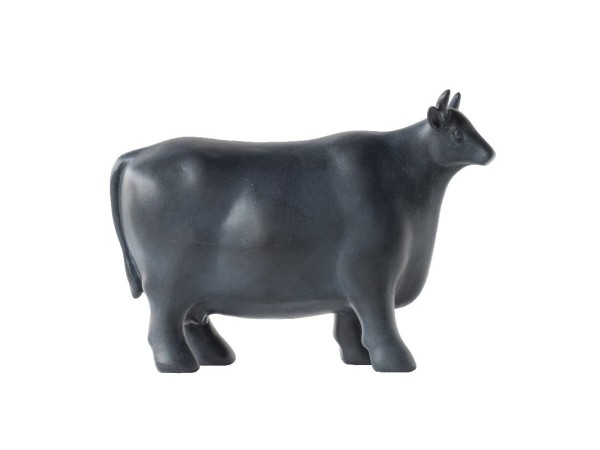 Artekko Cattle Επιτραπέζιο Διακοσμητικό Αγελάδα Ρητίνη Μαύρο (31x11.5x22)cm
