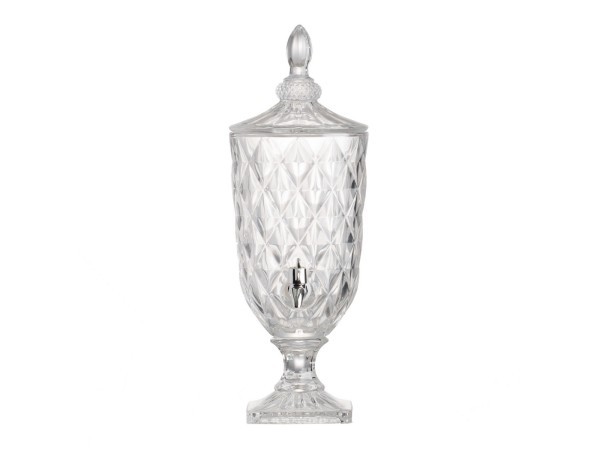 Artekko Lidded Διακοσμητικό Δοχείο Κανάτα Γυαλί Διάφανο (17x17x48)cm Artekko Lidded Διακοσμητικό Δοχείο Κανάτα Γυαλί Διάφανο (17x17x48)cm