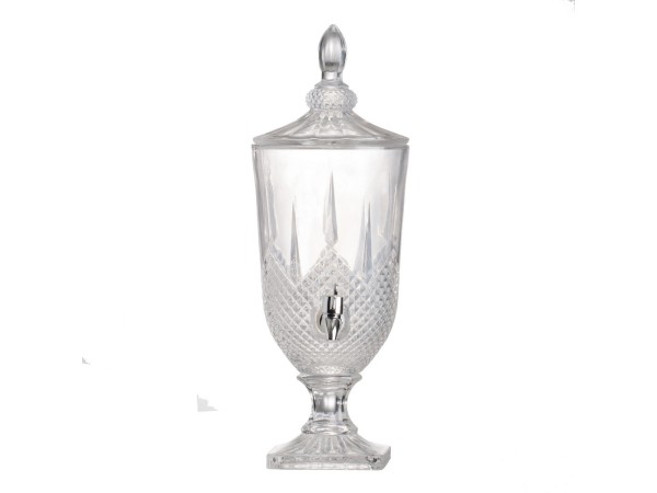 Artekko Lidded Διακοσμητικό Δοχείο Κανάτα Γυαλί Διάφανο (17x17x48)cm Artekko Lidded Διακοσμητικό Δοχείο Κανάτα Γυαλί Διάφανο (17x17x48)cm