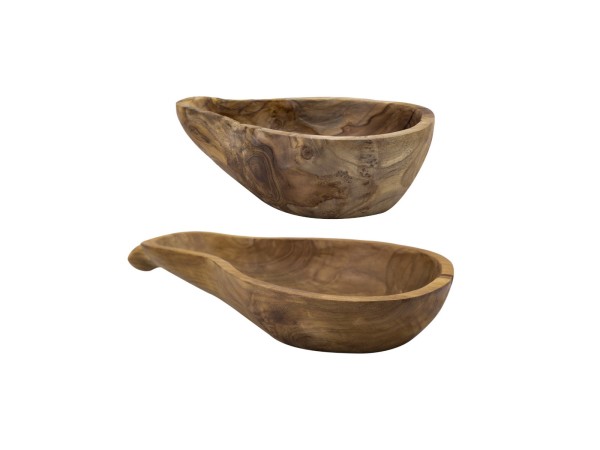 Artekko Woody Μπολ από Ξύλο Teak Φυσική Απόχρωση (41x23x9)cm Σετ/2 Artekko Woody Μπολ από Ξύλο Teak Φυσική Απόχρωση (41x23x9)cm Σετ/2