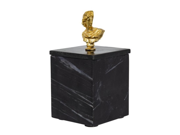 Artekko Marble Box Κουτί με Προτομή Μαρμάρινο Μαύρο/Χρυσό (10.2x10.2x20.3)cm Artekko Marble Box Κουτί με Προτομή Μαρμάρινο Μαύρο/Χρυσό (10.2x10.2x20.3)cm