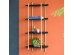Artekko Shelf Ραφιέρα Επιτοίχια με 4 Ράφια Μέταλλο/Ξύλο/Ρατάν Μαύρη (46x25x112)cm Artekko Shelf Ραφιέρα Επιτοίχια με 4 Ράφια Μέταλλο/Ξύλο/Ρατάν Μαύρη (46x25x112)cm
