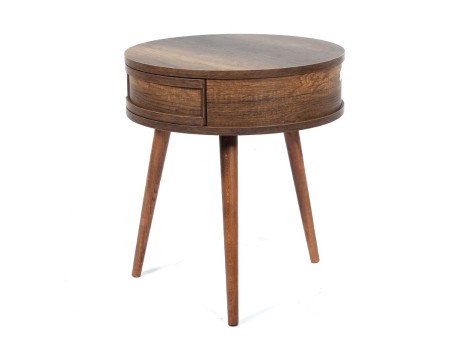 Artekko Strons Τραπέζι Βοηθητικό Στρογγυλό (51.5x51.5x58)cm