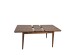 Artekko Ahsap Walnut Τραπέζι Επεκτεινόμενο MDF ΚΑφέ με Ξύλινα Πόδια (130+30x80x78)cm