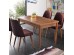 Artekko Ahsap Walnut Τραπέζι Επεκτεινόμενο MDF ΚΑφέ με Ξύλινα Πόδια (130+30x80x78)cm