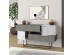 Artekko Eros Anthracite Μπουφές MDF/Μέταλλο Γκρι/Λευκό (145x40x82)cm Artekko Eros Anthracite Μπουφές MDF/Μέταλλο Γκρι/Λευκό (145x40x82)cm