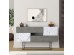 Artekko Eros Anthracite Μπουφές MDF/Μέταλλο Γκρι/Λευκό (145x40x82)cm Artekko Eros Anthracite Μπουφές MDF/Μέταλλο Γκρι/Λευκό (145x40x82)cm