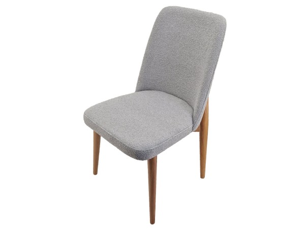 Artekko Oscar Ξύλινη Καρέκλα με Γκρι Μπουκλέ Ύφασμα (48x50x91)cm Artekko Oscar Ξύλινη Καρέκλα με Γκρι Μπουκλέ Ύφασμα (48x50x91)cm