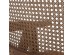 Artekko Suva Rattan Καρέκλα με Καφέ Ξύλινο Σκελετό με Ψάθα και Καφέ Τεχνόδερμα (52x55x80)cm