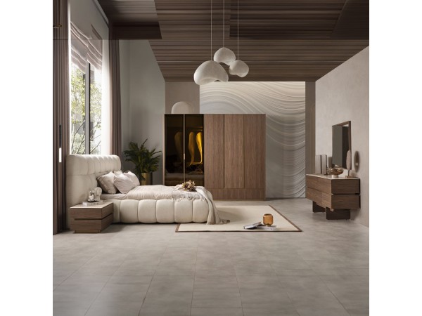 Artekko Midnight Εκρού Υφασμάτινο Διπλό Κρεβάτι (260x230x125)cm για Στρώμα(180x200) MDF 2pcs Κομοδίνα (65x48x40)cm Ντουλάπα με Καθρέπτη και Φωτισμό (270x63x230)cm Συρταριέρα (160x48x78)cm και Καθρέπτη (90x90x5)cm Artekko Midnight Εκρού Υφασμάτινο Διπλό Κρεβάτι (260x230x125)cm για Στρώμα(180x200) MDF 2pcs Κομοδίνα (65x48x40)cm Ντουλάπα με Καθρέπτη και Φωτισμό (270x63x230)cm Συρταριέρα (160x48x78)cm και Καθρέπτη (90x90x5)cm