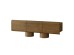 Artekko Asos Καφέ Έπιπλο Τηλεόρασης MDF (205x45x67)cm