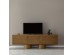 Artekko Asos Καφέ Έπιπλο Τηλεόρασης MDF (205x45x67)cm