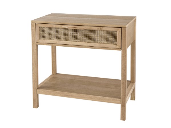 Artekko Cons MDF Κομοδίνο με Ψάθα σε Φυσική Απόχρωση (55x30x55)cm Artekko Cons MDF Κομοδίνο με Ψάθα σε Φυσική Απόχρωση (55x30x55)cm