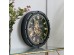 Artekko Flan Ρολόι Επιτραπέζιο Μαύρο Στρογγυλό με Εμφανή Μηχανισμό (50x9x50)cm