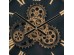 Artekko Flan Ρολόι Επιτραπέζιο Μαύρο Στρογγυλό με Εμφανή Μηχανισμό (50x9x50)cm