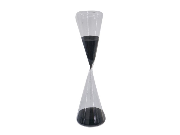 Artekko Hourglass Κλεψύδρα Διακοσμητική Γυαλί Μαύρο (10.8x10.8x39)cm Artekko Hourglass Κλεψύδρα Διακοσμητική Γυαλί Μαύρο (10.8x10.8x39)cm