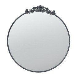 Artekko Dia Μαύρος Μεταλλικός Καθρέπτης Τοίχου (91.4x3.8x97.8)cm