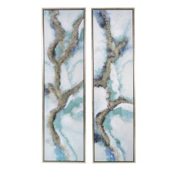 Artekko Vreakt Καμβάς Clouds 2 Τεμάχια Ελαιογραφία (50x4x180)cm