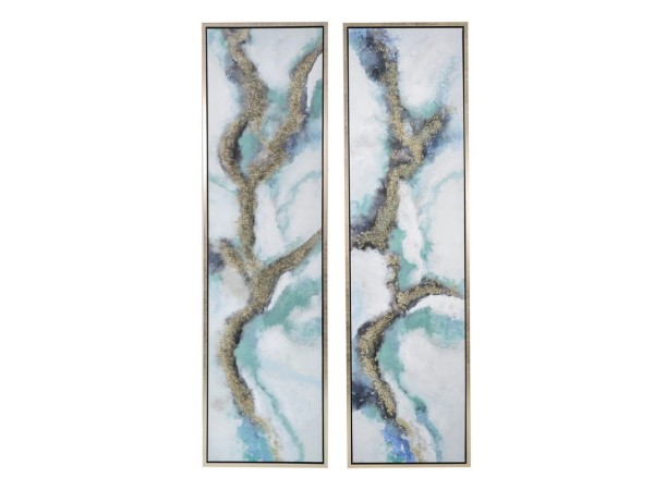 Artekko Vreakt Καμβάς Clouds 2 Τεμάχια Ελαιογραφία (50x4x180)cm Artekko Vreakt Καμβάς Clouds 2 Τεμάχια Ελαιογραφία (50x4x180)cm