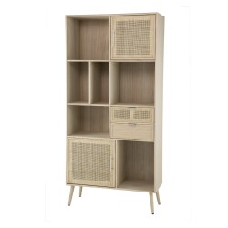 Artekko Cons Μπουφές MDF Ψάθα Φυσική Απόχρωση (90x37x189)cm