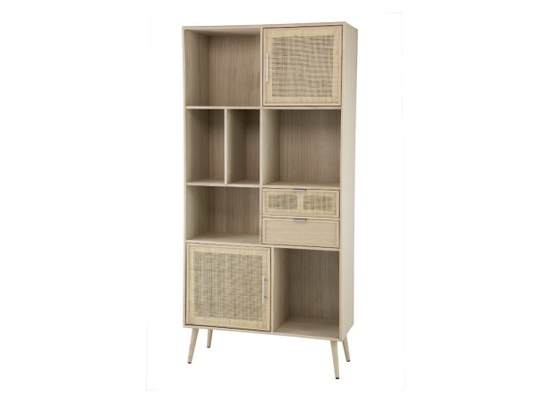 Artekko Cons Μπουφές MDF Ψάθα Φυσική Απόχρωση (90x37x189)cm Artekko Cons Μπουφές MDF Ψάθα Φυσική Απόχρωση (90x37x189)cm