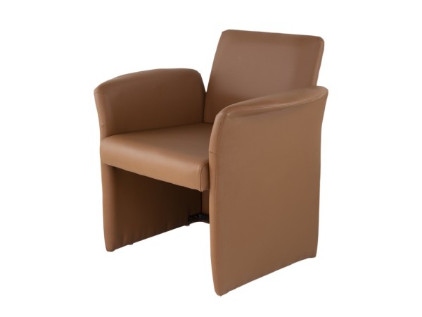 Artekko Throne Πολυθρόνα Μέταλλο Τεχνόδερμα Καφέ (82x66x86)cm Artekko Throne Πολυθρόνα Μέταλλο Τεχνόδερμα Καφέ (82x66x86)cm