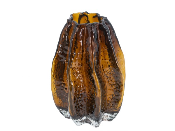 Artekko Briar Βάζο Γυάλινο Καφέ (14x14x21)cm Artekko Briar Βάζο Γυάλινο Καφέ (14x14x21)cm