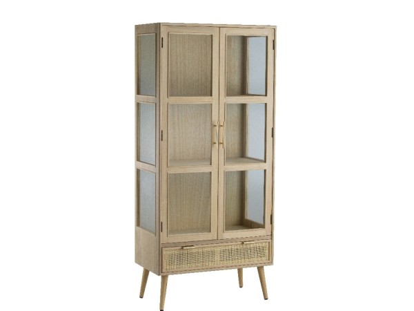 Artekko Pru MDF Display Cabinet (72x39x159)cm