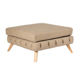 Artekko Σκαμπώ NIL 90x90x47 ύφασμα VENA 03 και ξύλινα πόδια