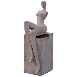 ARTEKKO Βάζο γυναίκεια φιγούρα 27.5X17.5X63