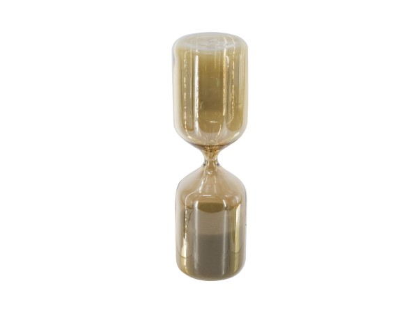Artekko Hourglass Γυάλινη Κλεψύδρα σε Μελί Απόχρωση με Λευκή Άμμο (6x6x20.2)cm Artekko Hourglass Γυάλινη Κλεψύδρα σε Μελί Απόχρωση με Λευκή Άμμο (6x6x20.2)cm