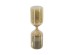 Artekko Hourglass Γυάλινη Κλεψύδρα σε Μελί Απόχρωση με Λευκή Άμμο (6x6x20.2)cm Artekko Hourglass Γυάλινη Κλεψύδρα σε Μελί Απόχρωση με Λευκή Άμμο (6x6x20.2)cm