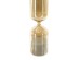 Artekko Hourglass Γυάλινη Κλεψύδρα σε Μελί Απόχρωση με Λευκή Άμμο (7x7x25.2)cm