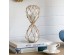 Artekko Hourglass Γυάλινη Κλεψύδρα με Σχοινί και Λευκή Άμμο (9.6x9.6x25.4)cm