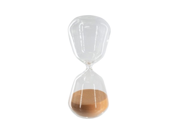 Artekko Hourglass Γυάλινη Κλεψύδρα με Πορτοκαλί Άμμο (9x9x25.4)cm Artekko Hourglass Γυάλινη Κλεψύδρα με Πορτοκαλί Άμμο (9x9x25.4)cm