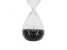 Artekko Hourglass Γυάλινη Κλεψύδρα με Ανάγλυφο Τριαντάφυλλο και Μαύρη Άμμο (9.8x9.8x25.4)cm Artekko Hourglass Γυάλινη Κλεψύδρα με Ανάγλυφο Τριαντάφυλλο και Μαύρη Άμμο (9.8x9.8x25.4)cm