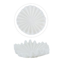 Artekko Coral Λευκό Διακοσμητικό Μπολ Ρητίνης (25x24.5x10)cm