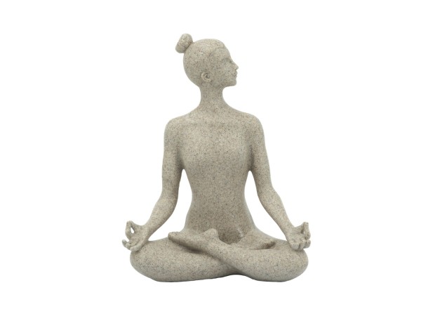 Artekko Yoga Figurine Μπεζ Επιτραπέζιο Διακοσμητικό Ρητίνης με Γυναικεία Φιγούρα (17.5x10.5x22.5)cm Artekko Yoga Figurine Μπεζ Επιτραπέζιο Διακοσμητικό Ρητίνης με Γυναικεία Φιγούρα (17.5x10.5x22.5)cm