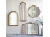 Artekko Dia Χρυσός Στρογγυλός MDF Καθρέπτης Τοίχου (76.3x4x81.5)cm