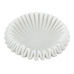 Artekko Coral Λευκό Διακοσμητικό Μπολ Ρητίνης (34x34x9.5)cm