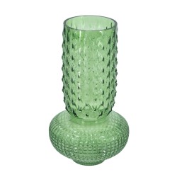 Artekko Glassy Πράσινο Γυάλινο Βάζο (21.3x21.3x38.3)cm