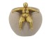 Artekko Figurine Μπεζ Μπολ Ρητίνης με Γυναικεία Φιγούρα (23.5x22.3x22.3)cm