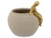 Artekko Figurine Μπεζ Μπολ Ρητίνης με Γυναικεία Φιγούρα (23.5x22.3x22.3)cm