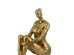 Artekko Bookends Figurine Χρυσοί Βιβλιοστάτες  Ρητίνης με Γυναικεία Φιγούρα (19.3x9x19.7)cm 2pcs